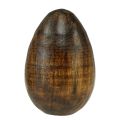 Floristik24 Fa tojások barna mangófa húsvéti tojások fából H8cm 3db