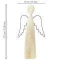 Fa angyalka, természetes őrangyal, modern fafigura, Ma 27,5 cm | Floristik24.hu
