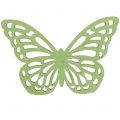 Floristik24 Fa pillangó zöld / fehér 5cm 36db