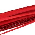 Floristik24 Facsíkok fonott szalag piros 95cm - 100cm 50db