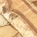 Fa tálca fakéreg nyírfa díszítéssel 25×10×2cm 4 darab | Floristik24.hu