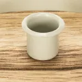 Mécsestartó négy kúpos gyertyához, kerek fa tálca, 25 cm | Floristik24.hu
