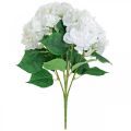 Floristik24 Deco csokor hortenzia fehér művirág 5 virág 48cm