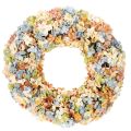 Floristik24 Műhortenzia koszorú, színes, ajtóra és falra, 55cm