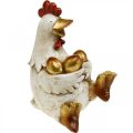 Floristik24 Húsvéti csirke, dísztyúk, aranytojás csirke, húsvéti figura H24cm