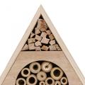 Floristik24 Insect Hotel Honeycomb Bee Hotel Wood White Natural H18,5cm 2db