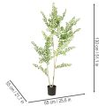 Műnövény cserépben, 130 cm magas, zöld, dekoratív | Floristik24.hu