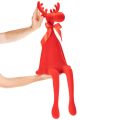 Dekoratív jávorszarvas figura, pelyhesített polctartó masnival, 80cm | Floristik24.hu
