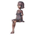 Floristik24 Edge ülőgarnitúra ülő lány figura bronz 52cm