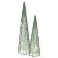 Floristik24 Fém virágkúpok, zöld, virágdíszekhez, 62 cm, 2 darab