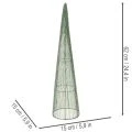 Fém virágkúpok, zöld, virágdíszekhez, 62 cm, 2 darab | Floristik24.hu