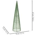 Fém virágkúpok, zöld, virágdíszekhez, 62 cm, 2 darab | Floristik24.hu