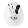 Floristik24 Kerámia húsvéti tojás dekoráció húsvéti nyuszi díszítéssel 12cm 3db