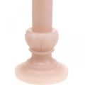 Floristik24 Dekoratív rúd gyertya rózsaszín nosztalgia gyertya viasz egyszínű 25cm