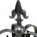Floristik24 Deco korona antik ezüst megjelenésű fém Ø12cm H20cm