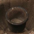 Gyertyatartó trófea antik pálca gyertyatartó fém Ø10cm H9,5cm | Floristik24.hu