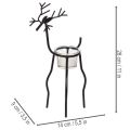 Rénszarvas gyertyatartó mécsessel, 28cm | Floristik24.hu