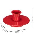 Kis piros gyertyatartók 8 cm-es kúpos gyertyákhoz, 3 darab | Floristik24.hu