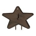 Floristik24 Gyertyatartó csillag ragasztó 9 cm barna