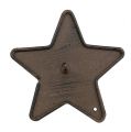 Floristik24 Gyertyatartó csillag ragasztó 9 cm barna