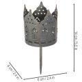 Ház alakú mécsestartók tüskével, oszlopgyertyákhoz, 6 cm, 2 darab | Floristik24.hu