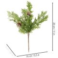 Műfenyőág tobozokkal, hófödte, 28 cm, 6 darab | Floristik24.hu