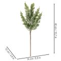 Műhóval borított fenyőág virágdíszekhez és adventi dekorációhoz, 40 cm, 3 darab | Floristik24.hu