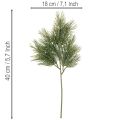 Műfenyőág téli dekorációhoz, 40 cm, 4 darab | Floristik24.hu