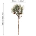 Műfenyőág tobozokkal, nappali dekoráció, 93cm | Floristik24.hu