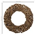 Díszes koszorú természetes ágakból, rattan koszorú, kerek, nagy, 45cm | Floristik24.hu