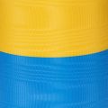 Kék és sárga moaré koszorúszalag, 100 mm, nemzeti színű szalag, klubszalag, díszszalag, ünnepi gyászszalag, acetát | Floristik24.hu