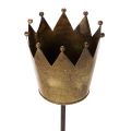 Dekoratív korona pálcán, vintage dekoráció cserepes növényekre, 73cm | Floristik24.hu