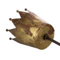 Dekoratív korona pálcán, vintage dekoráció cserepes növényekre, 73cm | Floristik24.hu