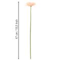 Mesterséges gerbera virágok barackszínű 47cm 6db | Floristik24.hu