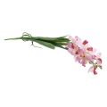Floristik24 Mesterséges orchidea rózsaszín fehér művirág orchidea 73cm