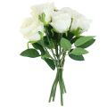 Műrózsa csokorban fehér 30cm 8