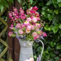 Floristik24 Műréti virág évelő rózsaszín selyemvirág művirág 4db