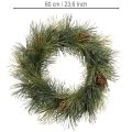 Műfenyőág koszorú tobozokkal 60 cm | Floristik24.hu