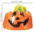 Dekoratív kerámia tökfigura őszre és Halloweenre, 8cm | Floristik24.hu