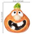 Dekoratív tökfigura, mint vidám őszi dekoráció, 6 cm, 2 darab | Floristik24.hu
