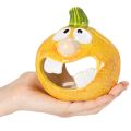 Tök díszfigura és mécsestartó, vicces arc, őszi dekoráció, 12 cm, 2 darab | Floristik24.hu