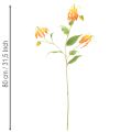 Művirág Gloriosa narancs hosszú szárral vázába 80cm 3db | Floristik24.hu