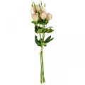 Floristik24 Művirág lisianthus krém 51cm virágdísz 5db