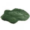 Floristik24 Dekoratív szőrme szőnyeg zöld műszőrme 55×38cm
