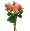 Floristik24 Art rózsacsokor rózsaszín 40cm