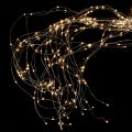Floristik24 LED-es lámpaköteg kívül és belül 640 1,9 m ezüst/meleg fehér