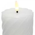 Floristik24 LED-es gyertya időzítővel fehér meleg fehér valódi viasz Ø7,5cm H15cm