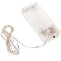 Elemmel működő fényfüzér beltéri használatra, meleg fehér, 10 LED, 1 m hosszú, 6 darab | Floristik24.hu