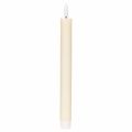 Floristik24 LED kúpos gyertya fehér színben, meleg fehér fénnyel, 24 cm, időzítővel, 2 darab
