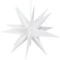 Floristik24 LED csillag 3D fehér időzítő akkumulátor külső Ø30cm H74cm